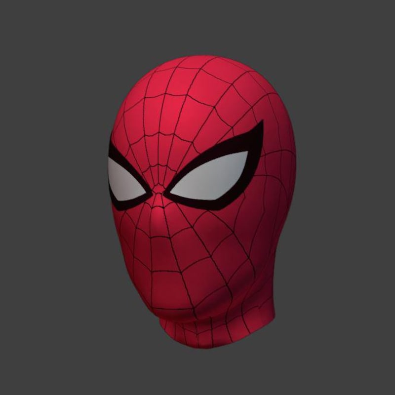 Spiderman Mask Pattern Template - Etsy