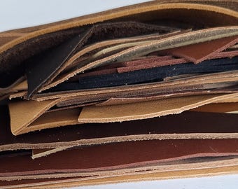 1 lb Leather Remnants – Variety Pack, Assortment C