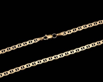20" Mariner Gucci Link Chain 14k Solid Yellow Gold Curb Necklace 3.2mm Wide