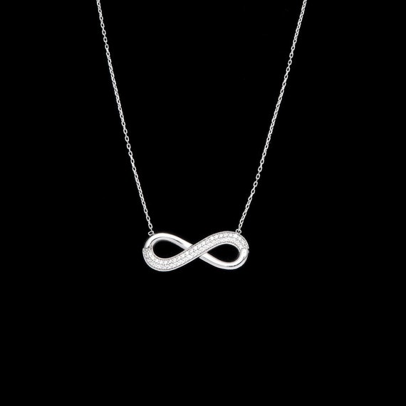 Sterlingsilber .925 Halskette Liebe Wort Anhänger Rhodiniert