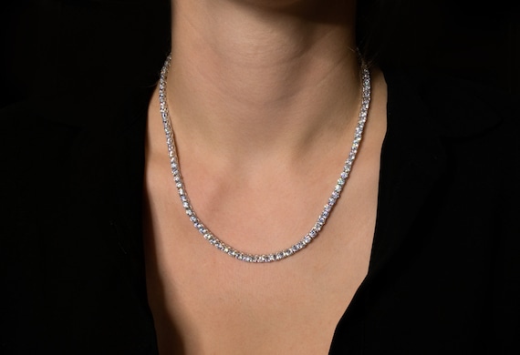 Etsy tennis necklace online