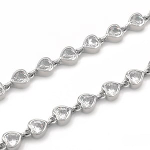 13.64 TWC Heart Cut Created Diamond 5.5mm Anklet Real Sterling Silver 925