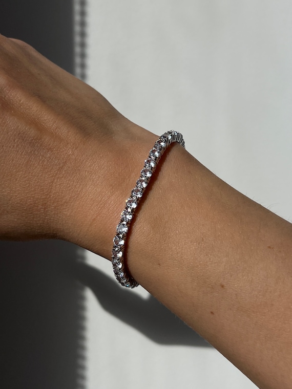 TENNIS BRACELET 4 MM SILVER TENNIS BRACELET 4 MM SILVER