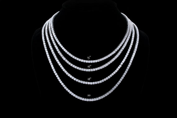 Sterling Silver Diamond Necklaces | 925 Sterling Silver Necklace Men -  High-quality - Aliexpress