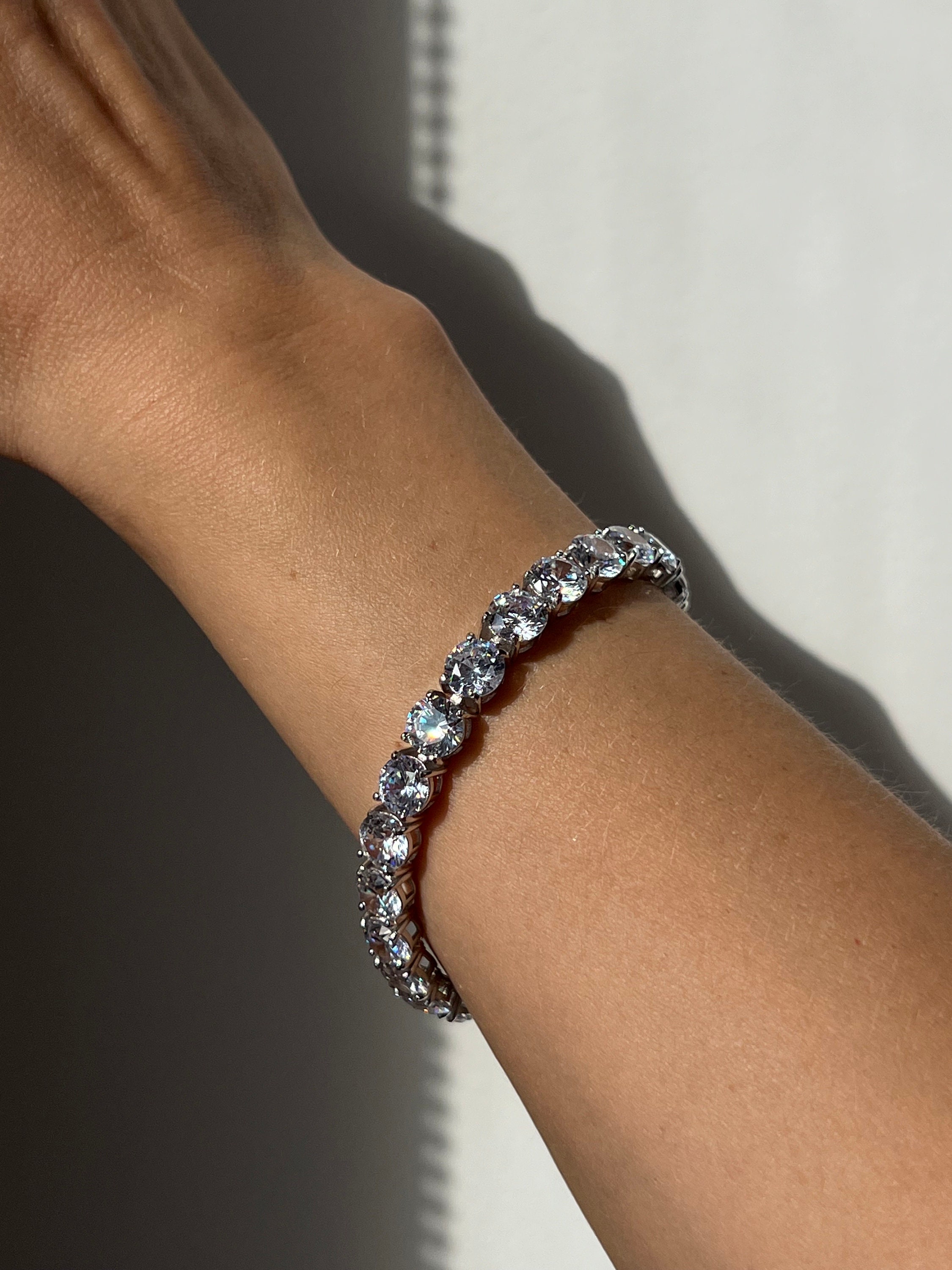 Crystal tennis online bracelet 7mm
