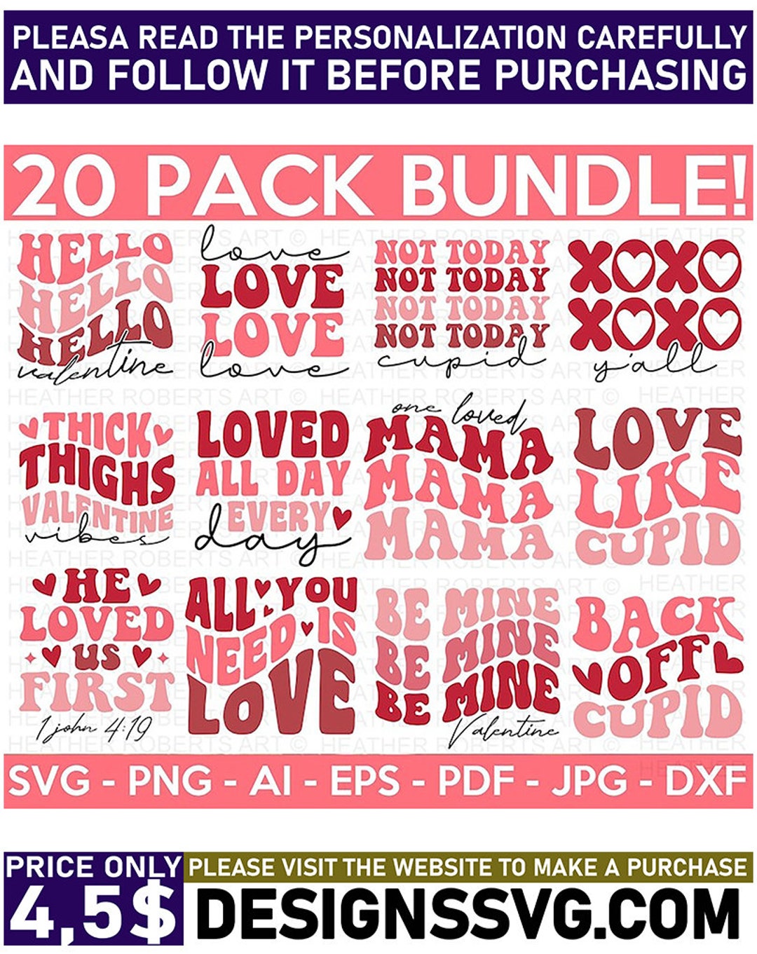 Retro Valentine Png Bundle, Groovy Valentine Png, Valentine Png, Love ...