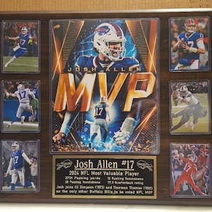 Josh Allen MVP Buffalo Bills Plaque