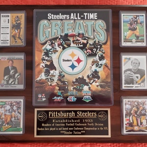 Pittsburgh Steelers Greats Plaque - Bradshaw, Harris, Lambert, Polamalu, Bettis ...