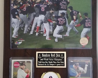 Placa de campeones de la Serie Mundial 2018 de los Boston Red Sox