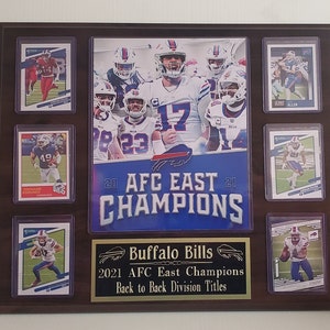 Buffalo Bills 2021 & 2020 AFC East Champs Plaque - Allen, Diggs, Edmunds, Beasley .....