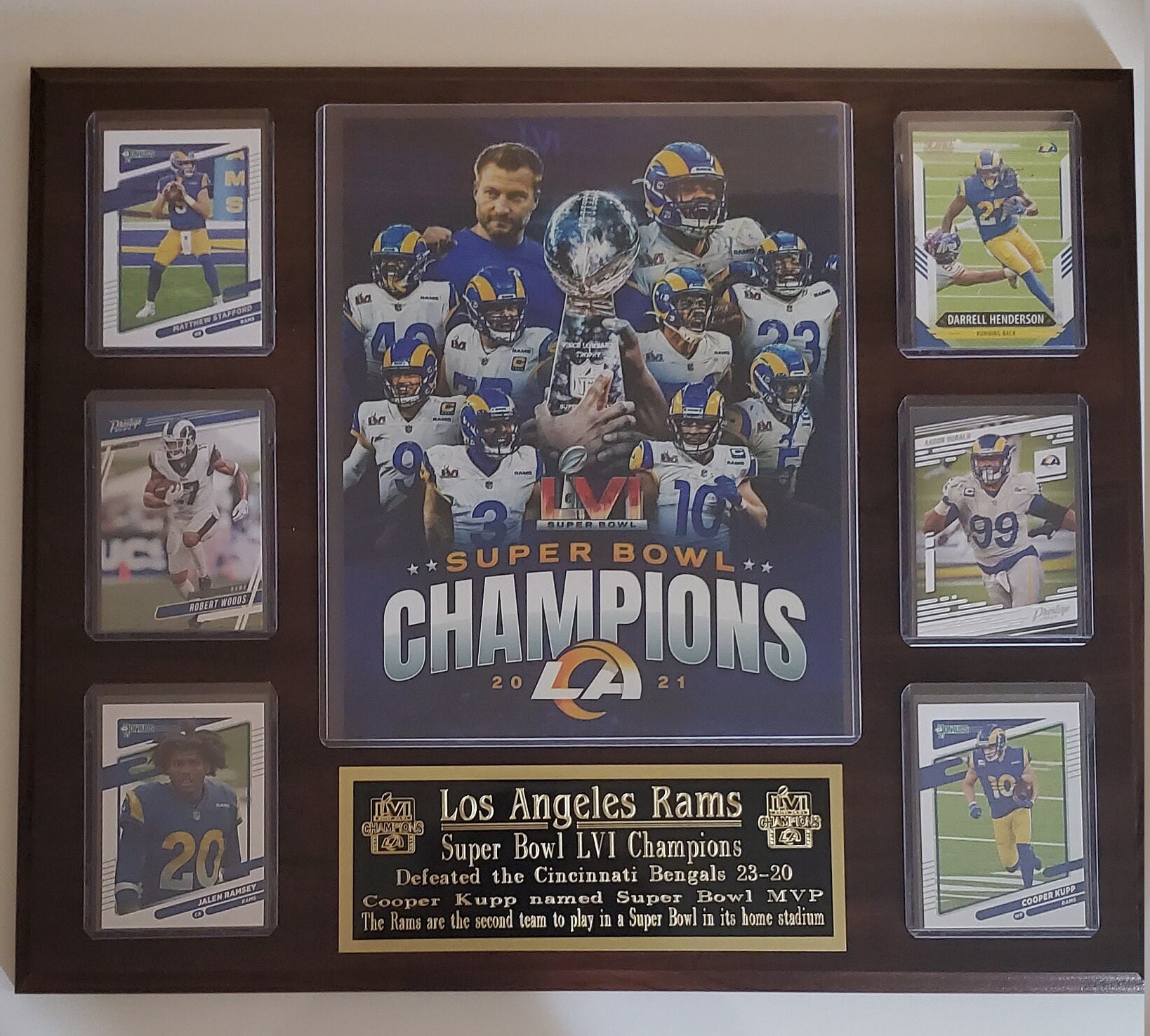 LA Rams Super Bowl Champions 2022 Canvas - Trends Bedding