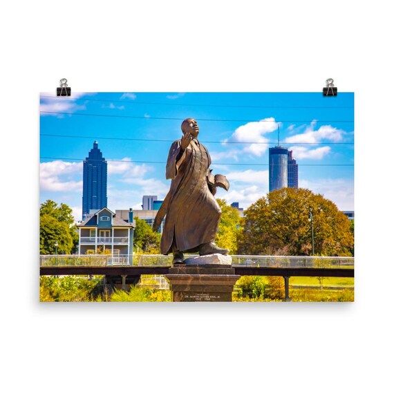 Martin Luther King at Rodney Cook Sr Park in Atlanta Wall Art