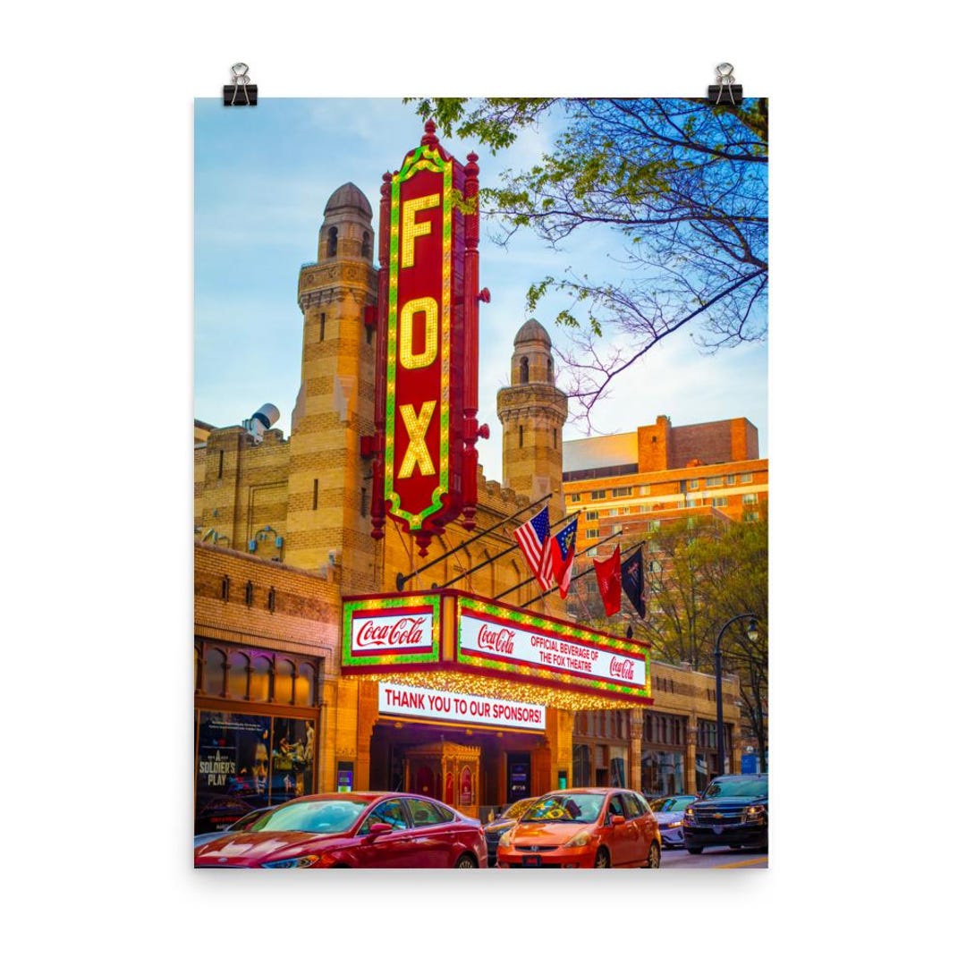 Atlanta Iconic Signs Iconic Atlanta Fox Theatre Midtown ATL Inspired Canvas Photo Print - Etsy