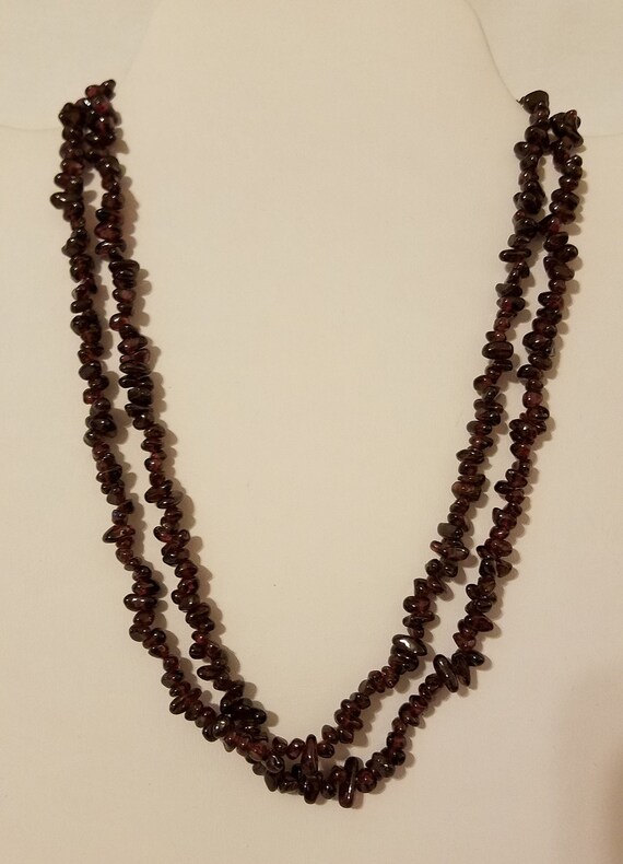 Amethyst Polished Stone Beaded Necklace