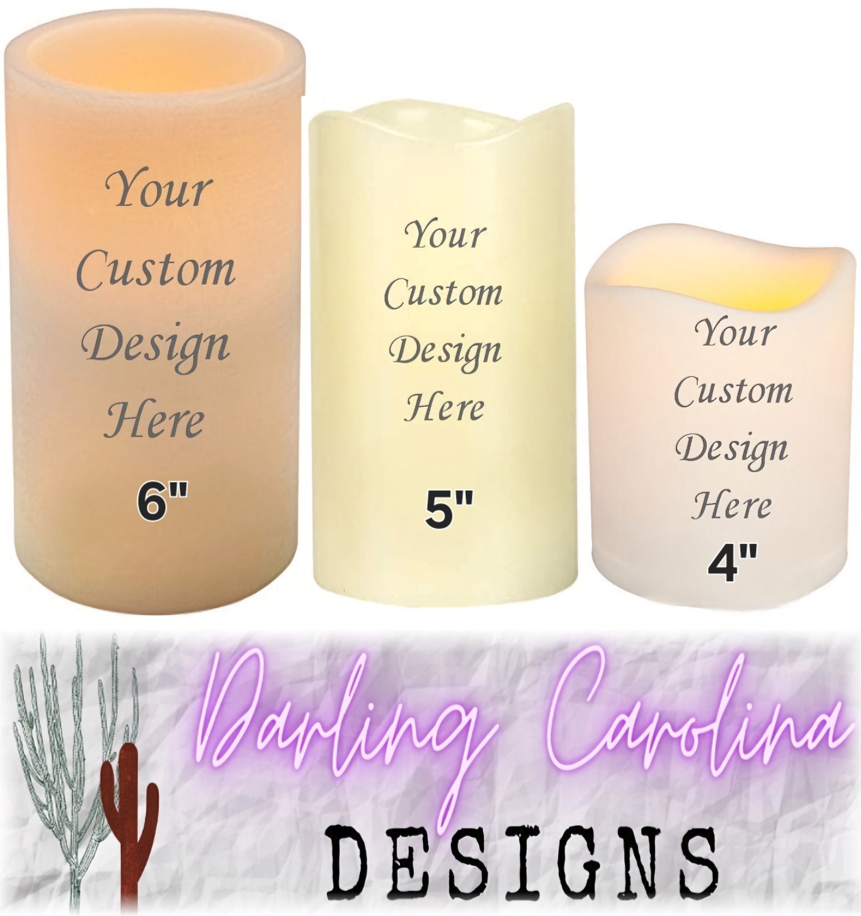 Mushroom Flameless Candles Flickering Battery Operated Candles 6'' Ready to  Use Illusion with Various Patterns for Prayers Fake Candles for