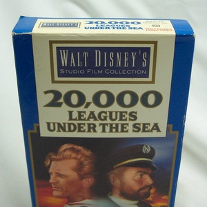 Vintage Walt Disney&#39;s Studio Film Collection 20,000 Leagues Under The Sea Vhs Video Movie