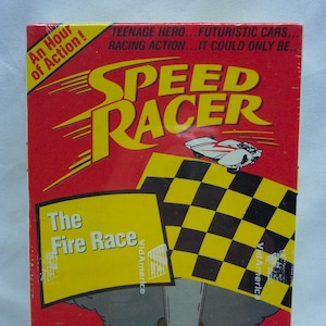 Vintage 1991 SPEED RACER Challenge Of The Masked Racer Animated Cartoon Vhs Video 1960&#39;s Cartoon