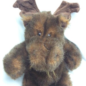 Vintage UNIPAK Nice BROWN MOOSE 12&quot; Plush Stuffed Animal Toy 1990&#39;s