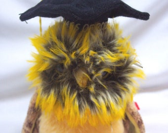 Vintage TY Beanie Baby SMARTEST OWL Class Of 2003 Graduate 6" Bean Bag Stuffed Animal Toy Beanie Babies Graduation