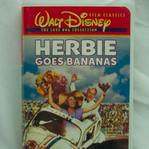 Vintage WALT DISNEY Herbie Goes Bananas The Love Bug Collection VHS Video Movie 1990's Film Classics