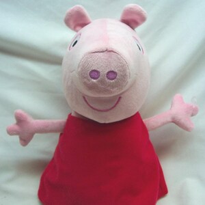 Vintage 2003 Jazwares TALKING PEPPA PIG 13&quot; Plush Stuffed Animal Toy 2000&#39;s Y2K