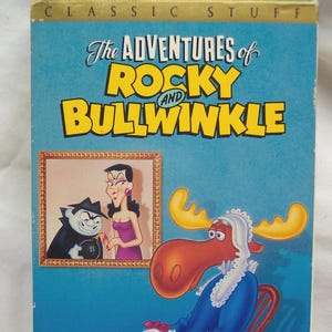 Vintage Die Abenteuer von Rocky & Bullwinkle Band 7 WHISTLER'S ELCH VHS Video Film Cartoon 1990's Mr Peabody Dudley Do Right