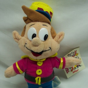 Vintage Kellogg&#39;s Rice Krispies POP MASCOT CHARACTER 10&quot; Plush Stuffed Animal Toy New 2000 Breakfast Bunch