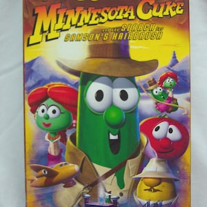 Vintage 2005 VEGGIE TALES Veggietales  Minnesota Cuke and the Search for Samson&#39;s Hairbrush Vhs Video Movie 2000&#39;s Big Idea