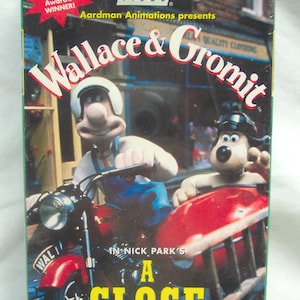 Vintage 1996 Aardman Animations WALLACE & GROMIT A Close Shave Vhs Video Movie 90&#39;s Claymation Cartoon NEW