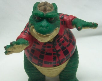 Vintage 1991 Walt Disney Dinosaurs TV Show EARL SINCLAIR Father Dad 5&quot; Action Figure Toy Plastic Figure