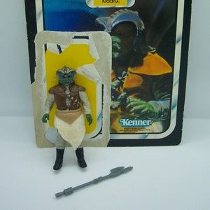 Vintage 1983 Star Wars Return Of The Jedi KLAATU Action Figure Toy 100% Complete W/ Card Original Weapon Tight Joints Kenner Hong Kong
