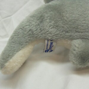Vintage 1980 Sea World DOLPHIN 8&quot; Plush Stuffed Animal Toy 1990&#39;s