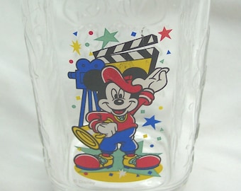 millésime 2000 Walt Disney MGM Studios MICKEY MOUSE 4" Coupe en verre collector Directeur McDonald's