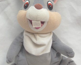 vintage Walt Disney Store Pouf poire Bambi THUMPER BUNNY des années 1990