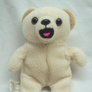 Vintage 1999 Mini SNUGGLE TEDDY BEAR 5" Bean Bag Stuffed Animal Toy 1990's Lever Brothers