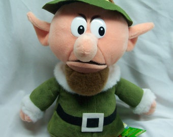 Rudolph The Red Nosed Reindeer The Island Of The Misfit Toys BOSS ELF 7&quot; Plush Stuffed Animal Toy 1999 NEW