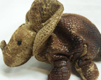 Vintage RUSS Zonies TRIGGOR TRICERATOPS Dinosaur 6" Bean Bag Stuffed Animal Toy 1990's Zonies Earth Zone Collection