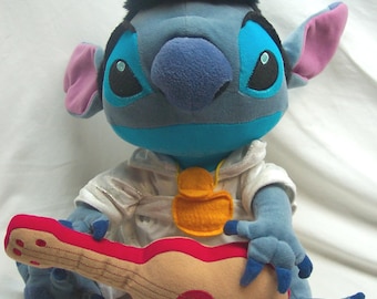 Vintage Walt Disney Store Lilo & Stitch ELVIS STITCH W / UNIKAT 14 "Plüsch Stofftier Spielzeug