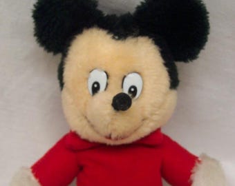 Antique KNICKERBOCKER Walt Disney MICKEY MOUSE 7" Plush Stuffed Animal Toy