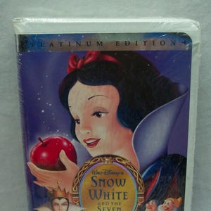 Vintage Walt Disney&#39;s Platinum Edition Snow White and the Seven Dwarfs VHS Video Movie New in Shrink-Wrap