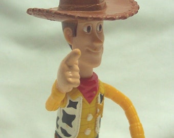 Vintage Walt Disney Toy Story WOODY Cowboy 5" Plastic Toy Action Figure 1990's McDonald's
