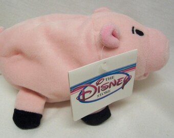 Vintage Walt Disney Store Toy Story 2 HAMM the PIGGY BANK 7" Bean Bag Stuffed Animal Toy 1990's