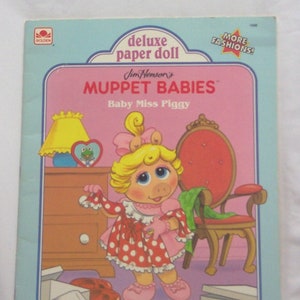 Vintage 1991 Jim Henson The Muppet Babies PAPER DOLL Set Golden Book NEW 1990's