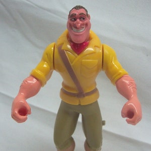 Vintage Walt Disney Tarzan CLAYTON THE HUNTER Villian 5&quot; Plastic Action Figure Toy McDonald&#39;s  1990&#39;s