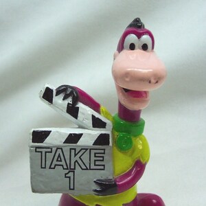Vintage 1992 THE FLINTSTONES 4&quot; DINO Dinosaur Director Plastic Toy Figure