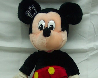 Vintage APPLAUSE Walt Disney Mickey Mouse MICKEY MOUSE  13" Plush Stuffed Anima Toy 1980's