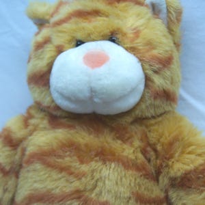 Vintage Build-A-Bear Workshop ORANGE TABBY CAT 16&quot; Plush Stuffed Animal Toy Kitten