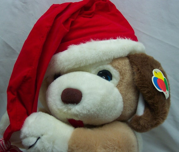 Russ Jingles Dog Plush Puppy 16" Hess's Exclusive Christmas Stuffed Animal toy 