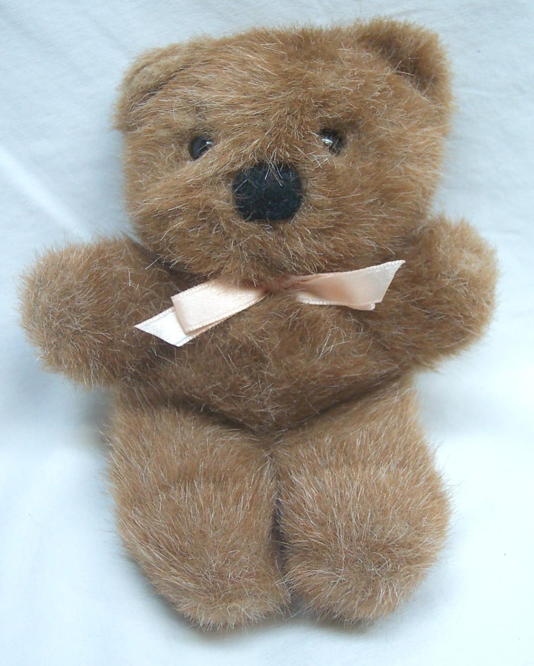 Vintage 1990 DAKIN Brown Little TEDDY BEAR 6" Plush Stuffed Animal Toy ...