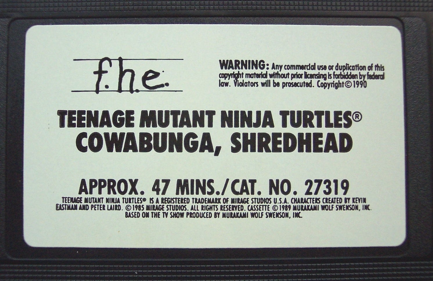 ranaページ✨️ Vintage 1989 Teenage Mutant Ninja Turtles COWABUNGA
